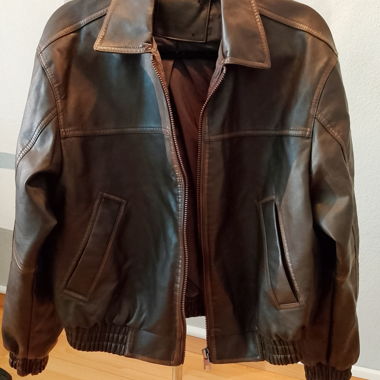 Giacca in pelle Look / marrone