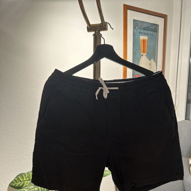 Black chino shorts