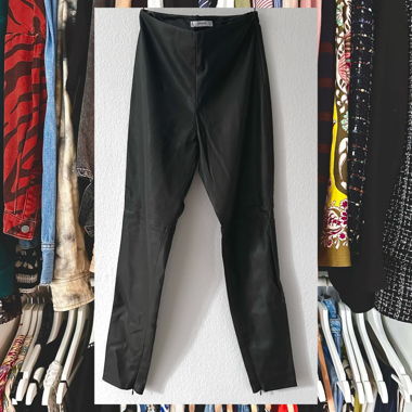 MANGO waxed leggings 