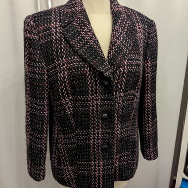 Veste de blazer à carreaux
