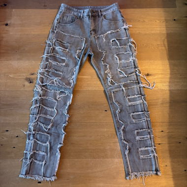 Jeans Flare Gris