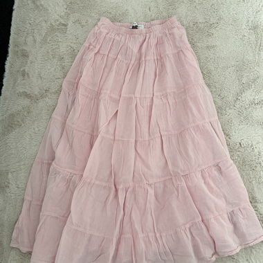 Bershka Rosa Maxirock, Grösse S