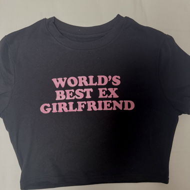 Black Cropped T-Shirt