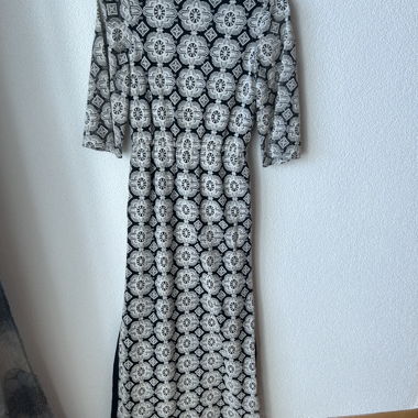 Kleid schwarz, weiss