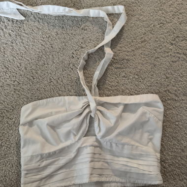 Top bandeau bianco