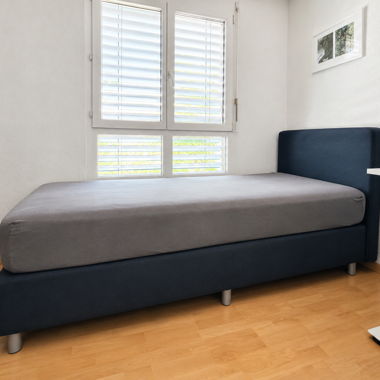 Letto Boxspring Micasa Henry 90x200 blu
