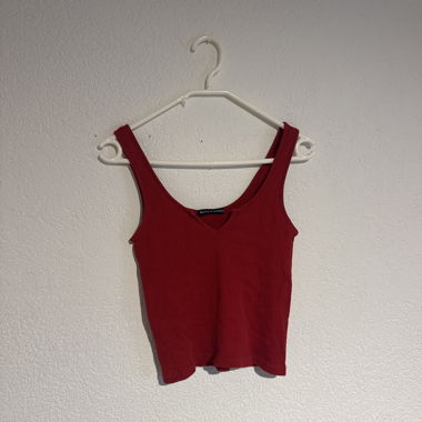 Canotta a costine rossa Brandy Melville