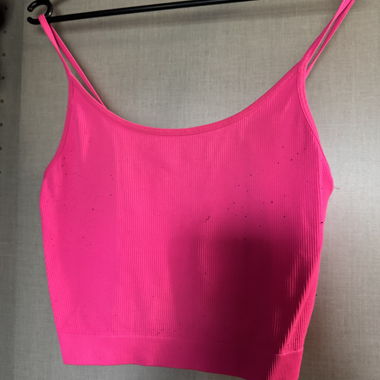 Top corto rosa