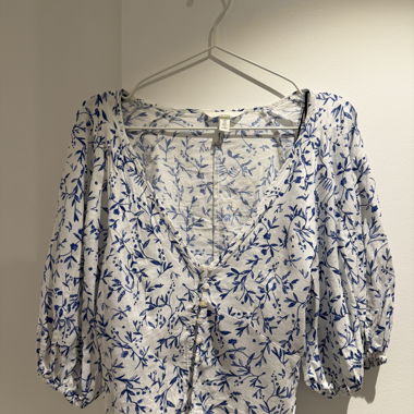 Camicia in lino H&M con stampa floreale
