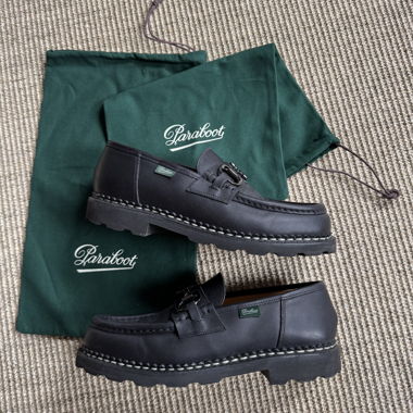 Mocassins Paraboot en cuir noir