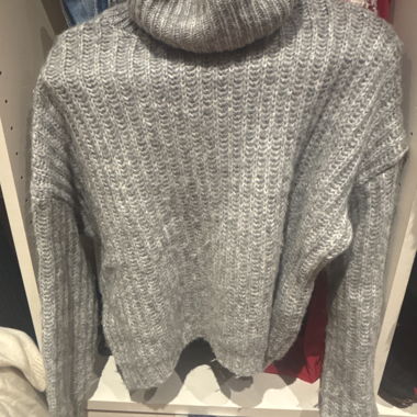 Maglione a Collo Alto Grigio