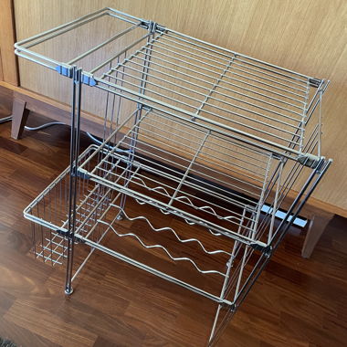 Carrello di servizio cromato simile a Balton