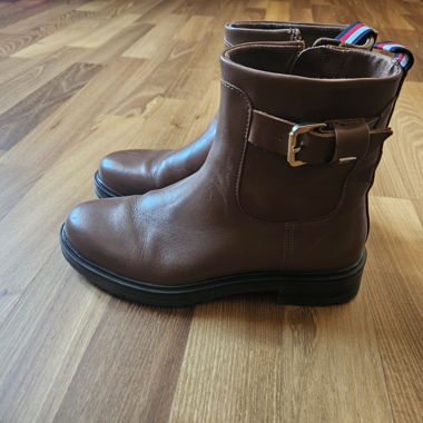 Bottines Tommy Hilfiger cuir, Taille 37 