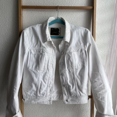 Veste en jean blanche Orginal Balenciaga