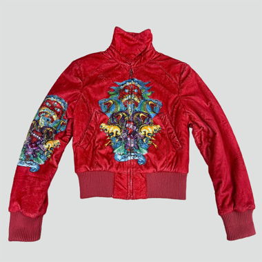 Ed Hardy Vintage fluffy Bomberjacket
