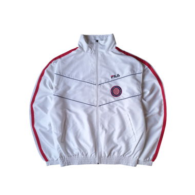 Vintage Fila Trackjacket White (M)