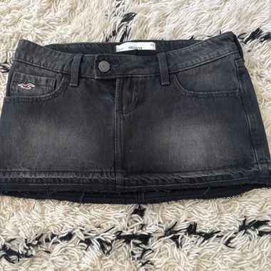 Jupe mini en denim foncé