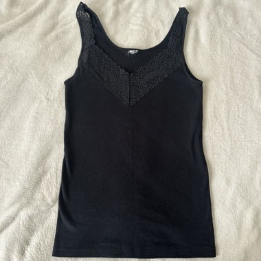 Black Lace Top S Vintage