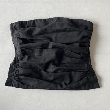 Top halter nero