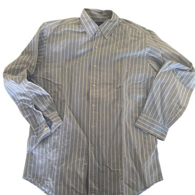 Ralph Lauren blue Striped Button-Up Shirt