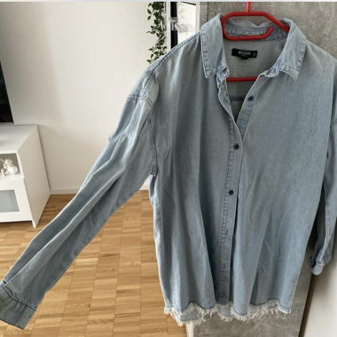 Blue denim shirt petite