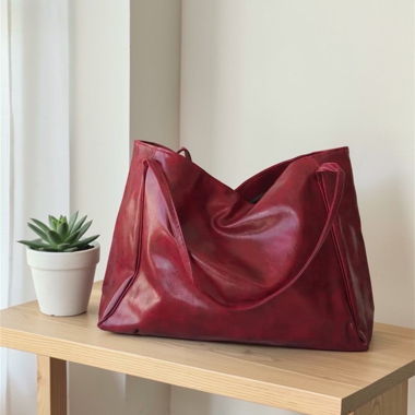 Pretty wine-red shoulder bag – new