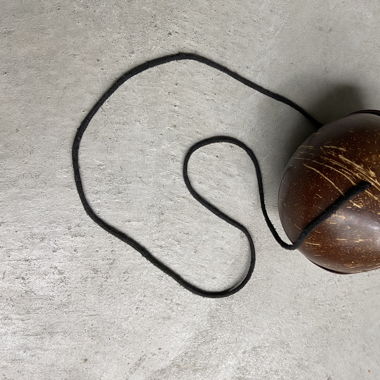 Tasche aus echter Kokosnuss mit Reissverschluss