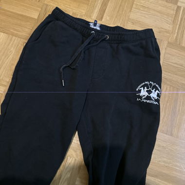 Pantalone tuta nero La Martina