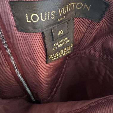 Gonna midi Louis Vuitton bordeaux T40