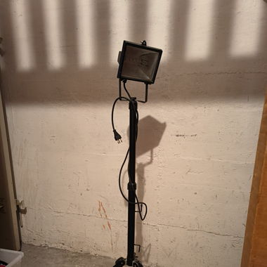 Stehlampe Baustellen Style