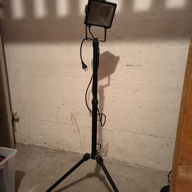Stehlampe Baustellen Style