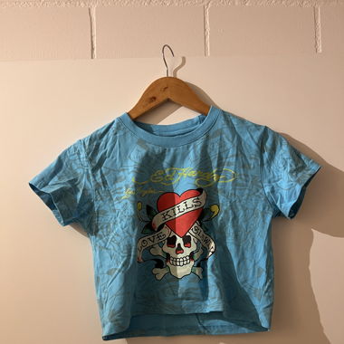 Ed Hardy Shirt/ Croptop