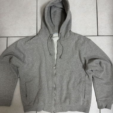 Grey zip hoodie