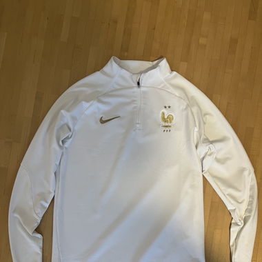 Frankreich Trikot Langarm Weiss 