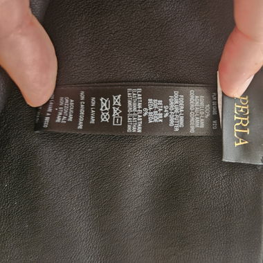 La Perla leather skirt