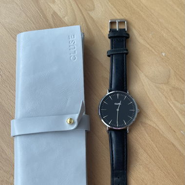 Montre Cluse noir et argent
