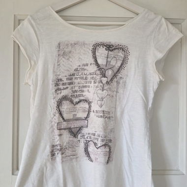 T-shirt bianca da donna