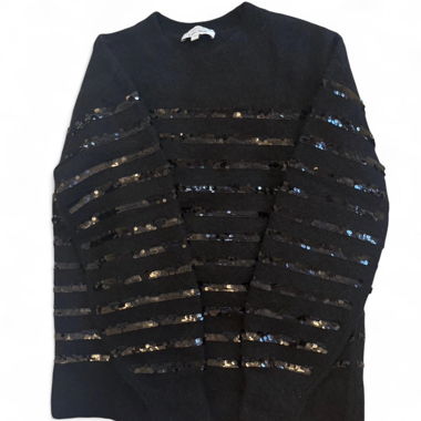 Pull à Paillettes Noires XS