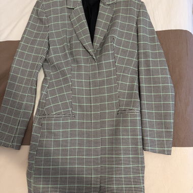 Plaid blazer dress