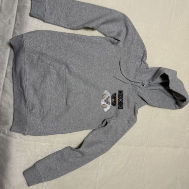 Moschino grauer Graphic-Hoodie