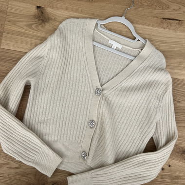Cardigan in fine knit