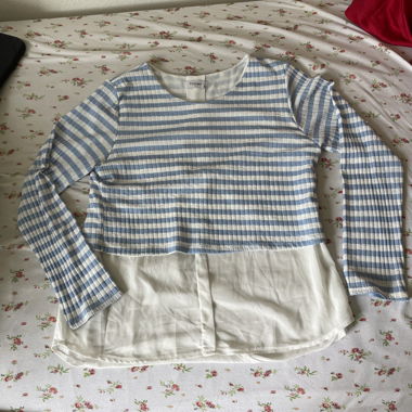 T-shirt à manches longues à rayures