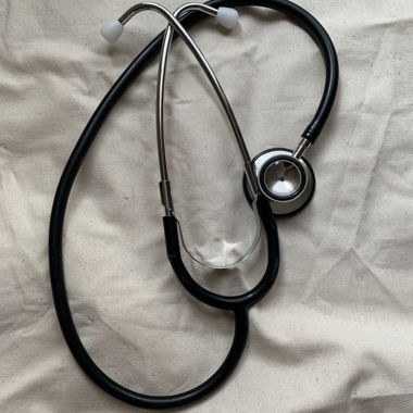 Black stethoscope