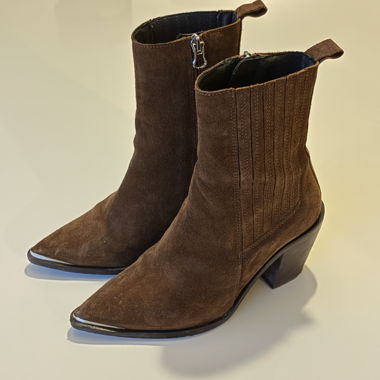 Bottines Jonak Paris en daim marron EU 36 comme neuves