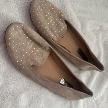 Ballerinas mit Gold-Dekor