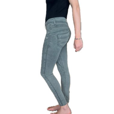 Skinny Jeans Green Grey Wash