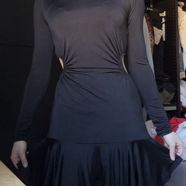 Black Long-Sleeve Dress