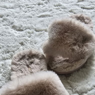 Pantoufles fluffy
