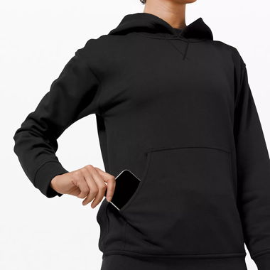 Felpa con cappuccio Lululemon nera Taglia 12