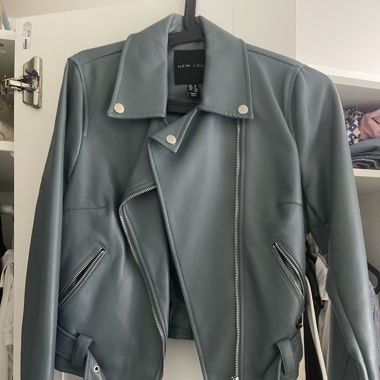 Blue leatherjacket